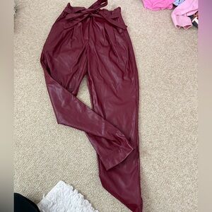Almost Famous Maroon Women's Trousers